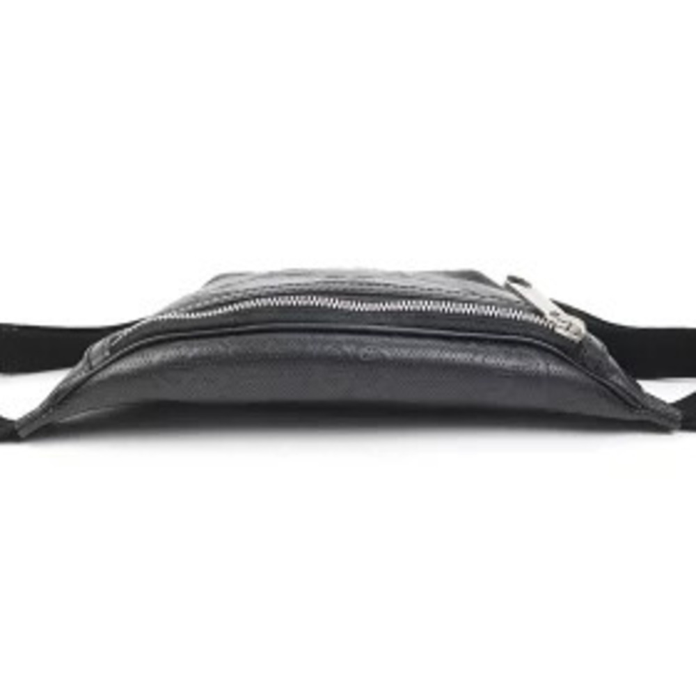 Gucci GG Embossed Belt Bag Black Calfskin Crossbody Shoulder - Picture 6 of 13